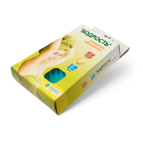 Рукавица массажная Бодрость (уп.24) С57